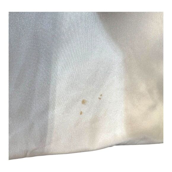 Vintage Movie Star Cream Nylon Lace Trim Slip Dress Size 38 Made In USA READ - Picture 6 of 6